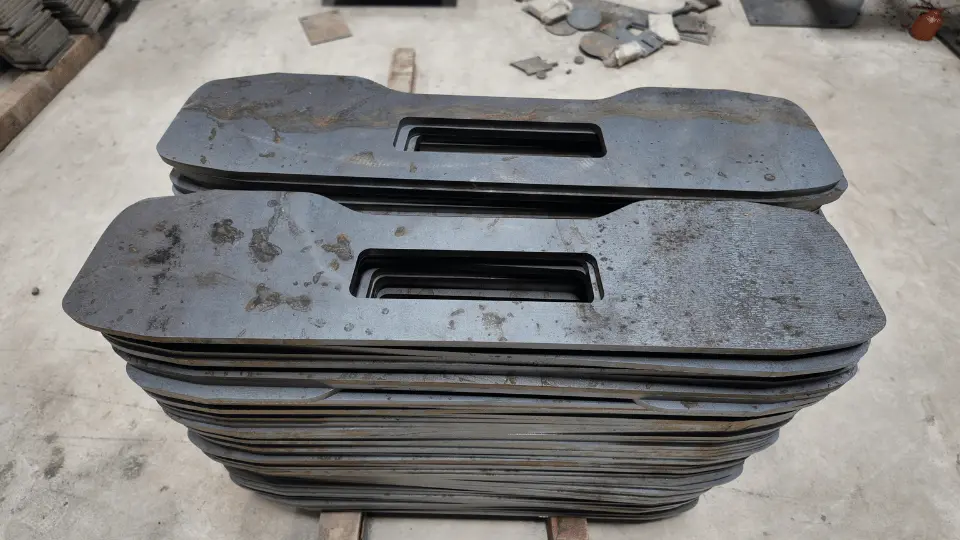 Profile-cut fabricated steel plates